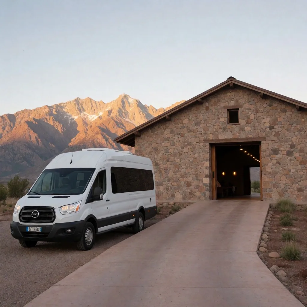 Excursión accesible a bodega en Mendoza con vehículo adaptado para adultos mayores